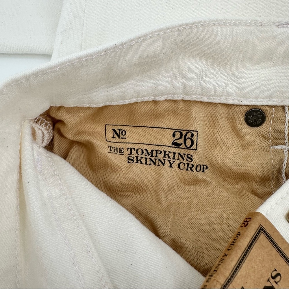 Ralph Lauren NWT The Tompkins Skinny Crop White Jeans Size 26 - Picture 12 of 16